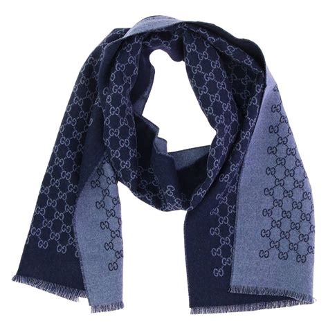 mens blue gucci scarf|Gucci scarf clearance.